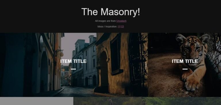 Masonry Grid 12 Best CSS Masonry Layout Examples