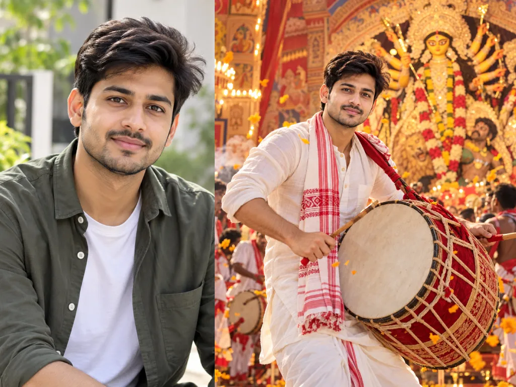 Dhak Performance Portrait