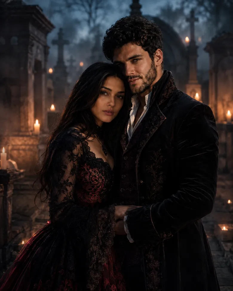 Romantic Gothic Graveyard