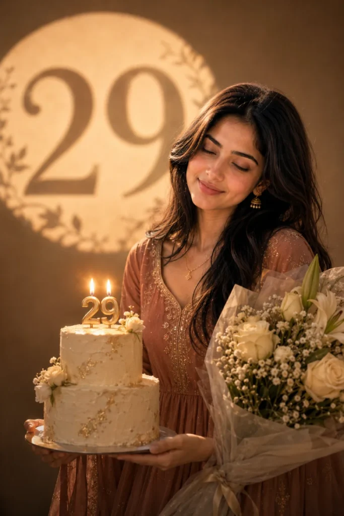 Spotlight Number Cake Portrait