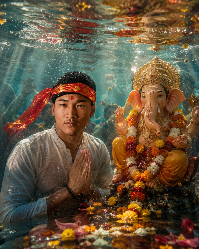Underwater Divine Scene