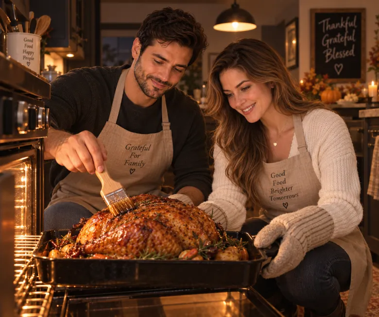 Basting the Turkey Together Prompt