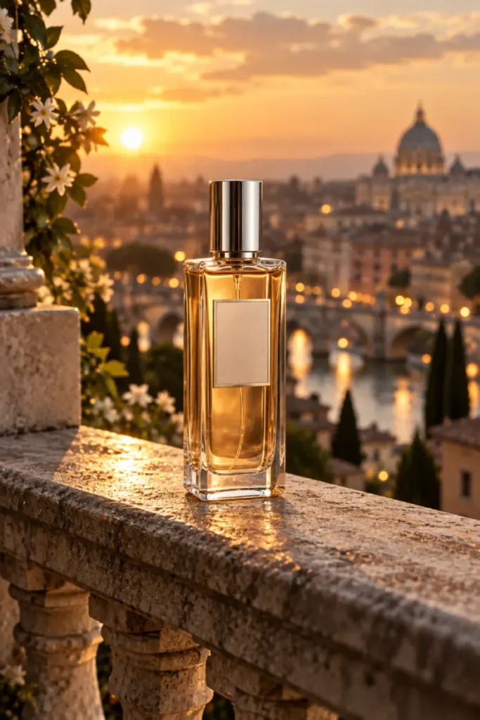 City Balcony at Golden Hour Prompt