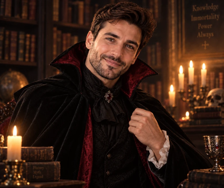 Classic Vampire Portrait Prompt