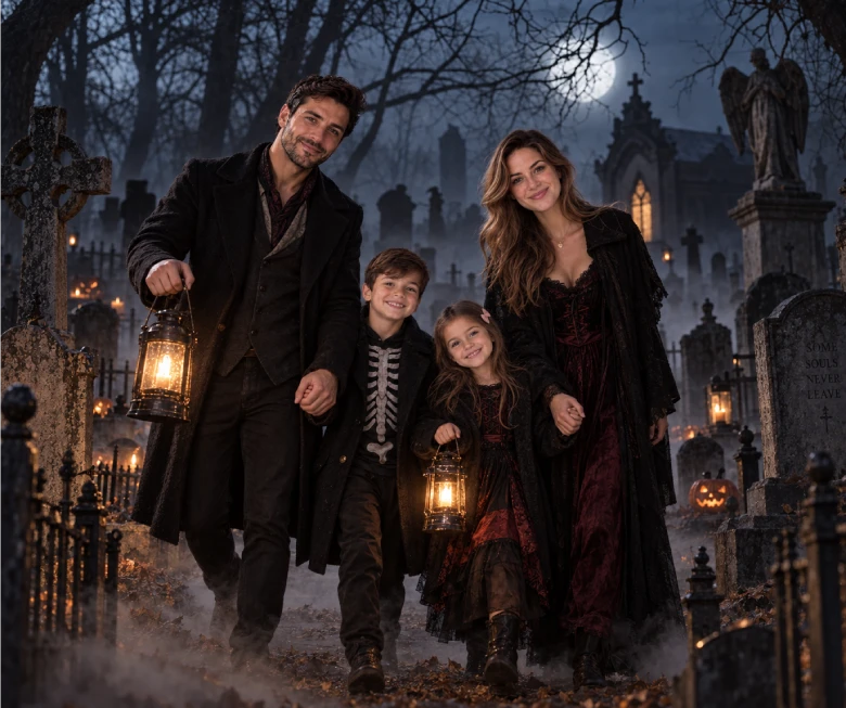 Foggy Graveyard Walk Prompt