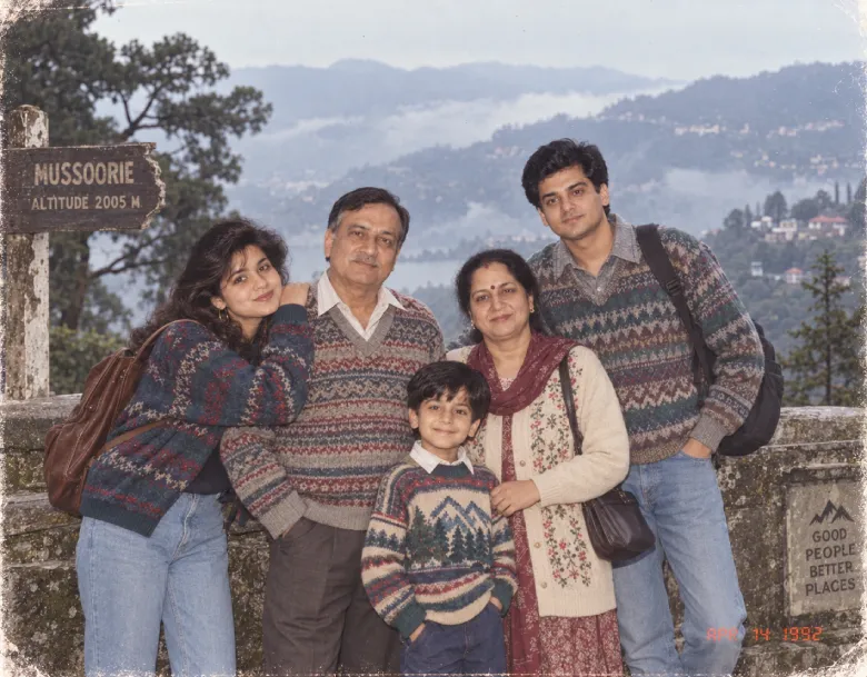 Hill-Station Family Vacation Portrait Prompt