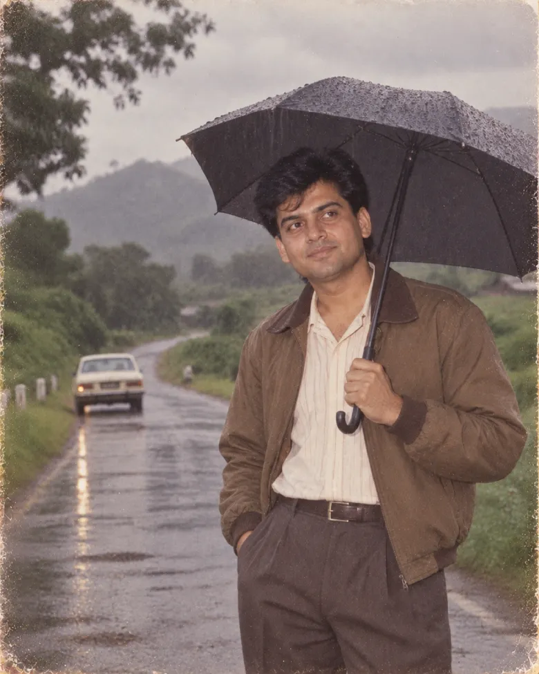 Monsoon Road Portrait Prompt