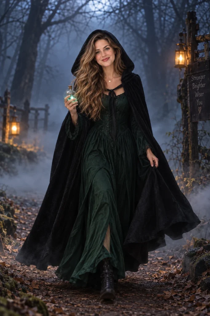 Moody Forest Witch Prompt