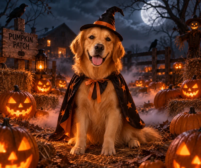 Pumpkin Patch at Midnight Prompt