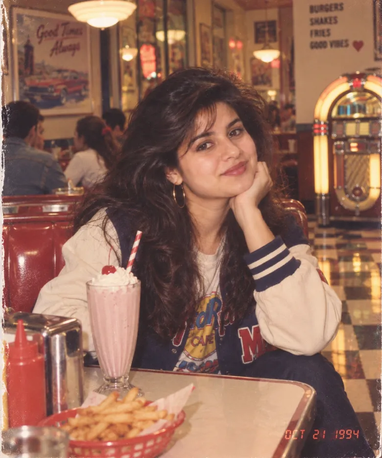 Retro Diner Portrait Prompt