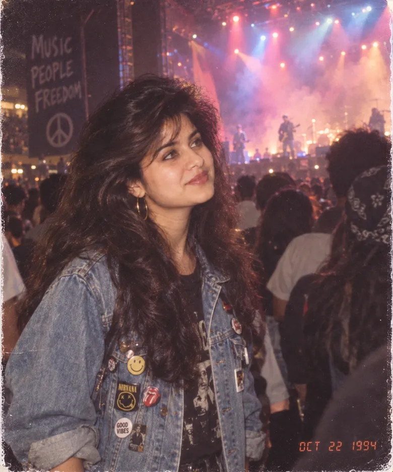 Rock Concert Fan Portrait Prompt