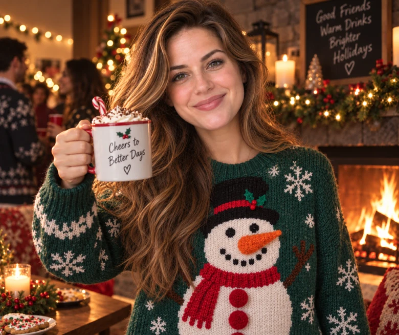 Snowman Pom-Pom Toast Prompt