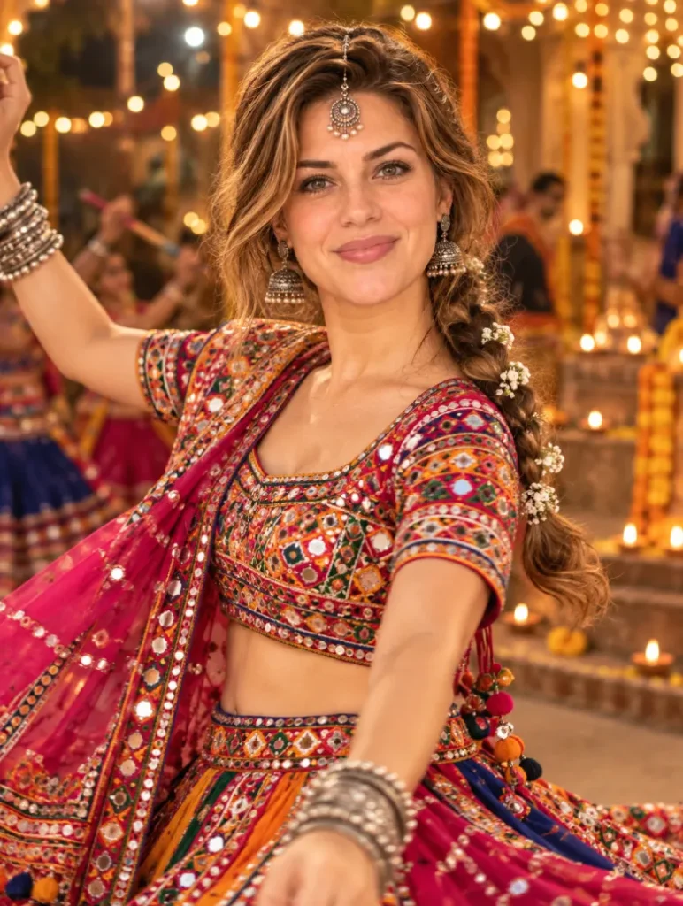 Traditional Garba Night Look Prompt