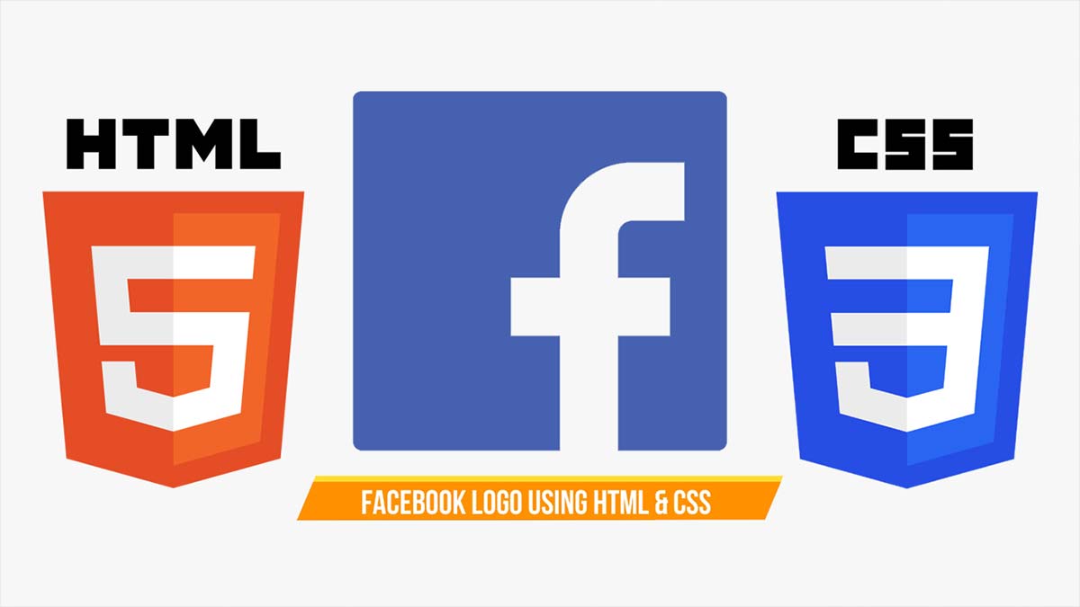 How to make facebook logo using html and css