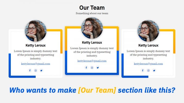 How To Create A Meet The Team Section - Stackfindover