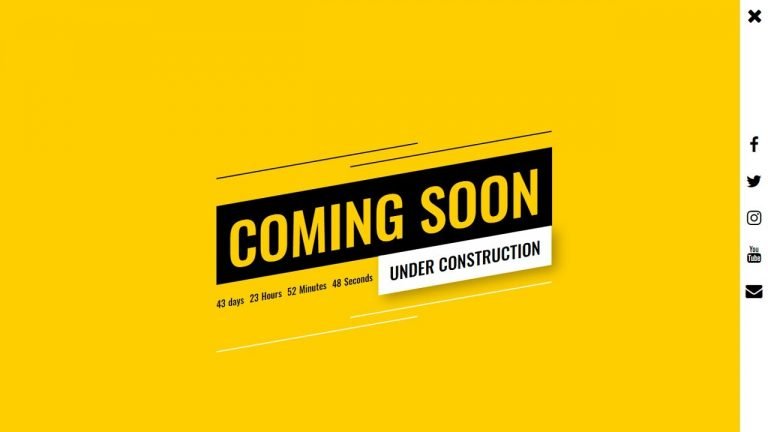 Responsive Coming Soon Page Design using HTML CSS & JS