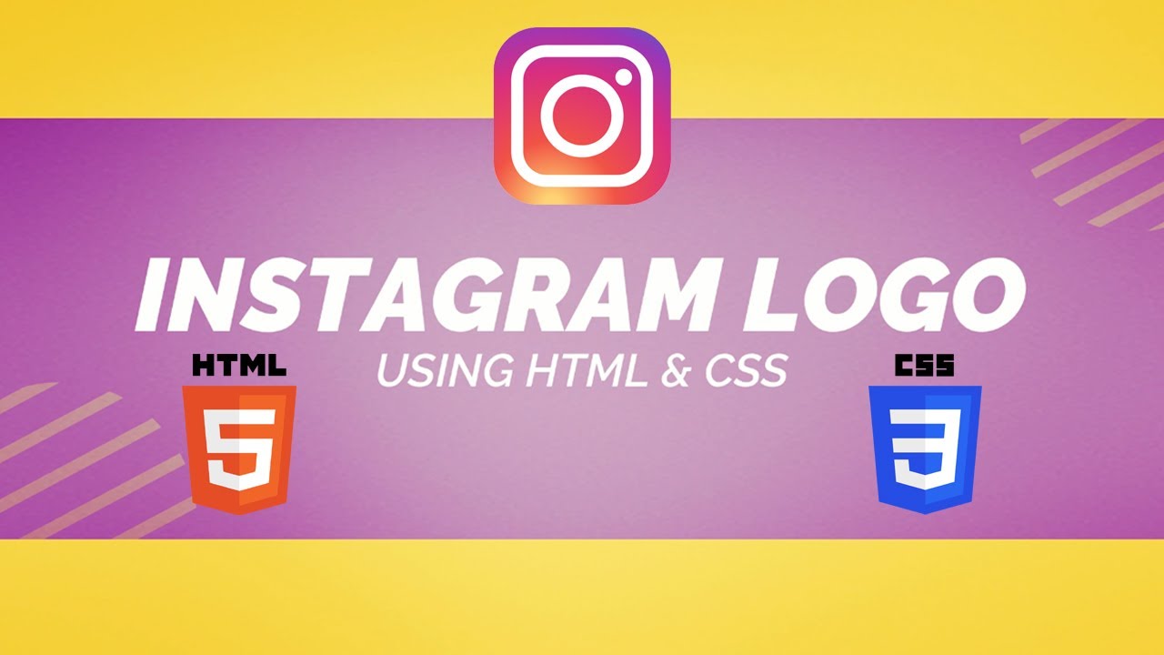 Instagram logo design in HTML and CSS - Stackfindover