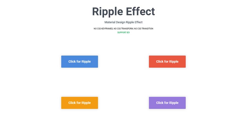 Material Design Ripple Effect on button