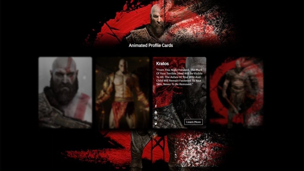 Animated card with HTML & CSS