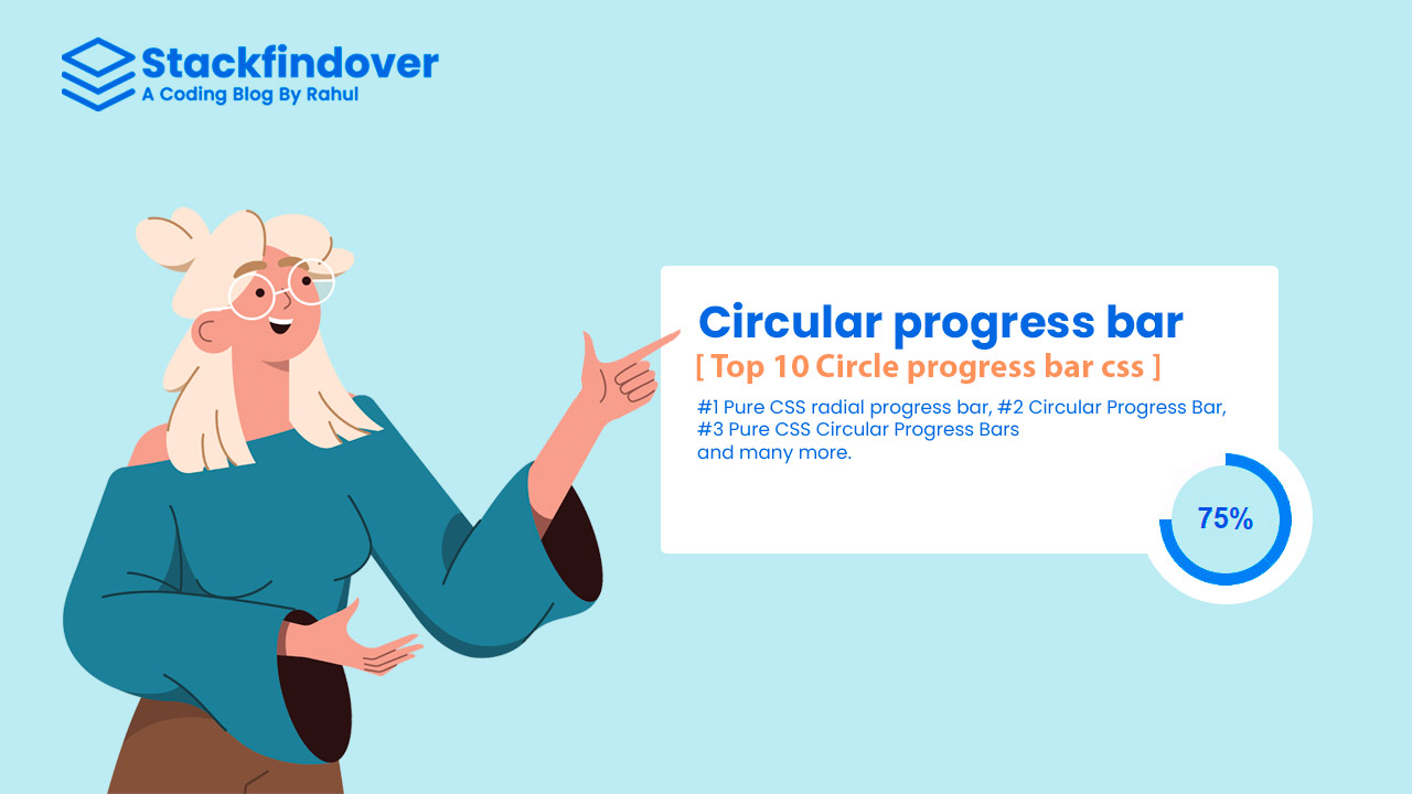 Top 10 Circle progress bar css [ Codepen Examples ] - Stackfindover