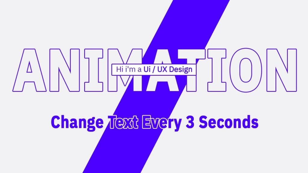 How to change text every 3 seconds