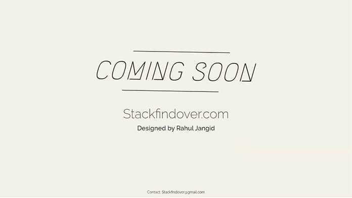How To Create Awesome Coming Soon Page Using Html And CSS
