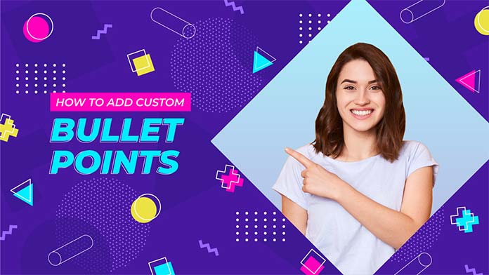 how to add custom bullet points