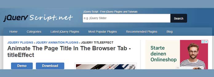 how to blink browser tab