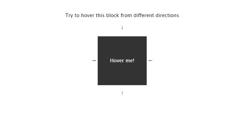 Multi Direction Hover Effect