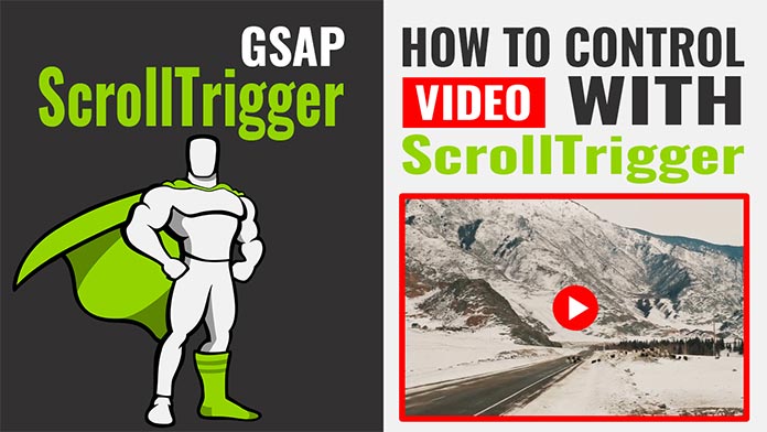 How to control video with ScrollTrigger | GSAP Animation