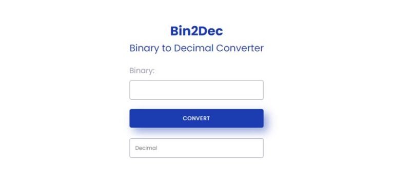 Binary to Decimal Converter Using JavaScript [Updated]