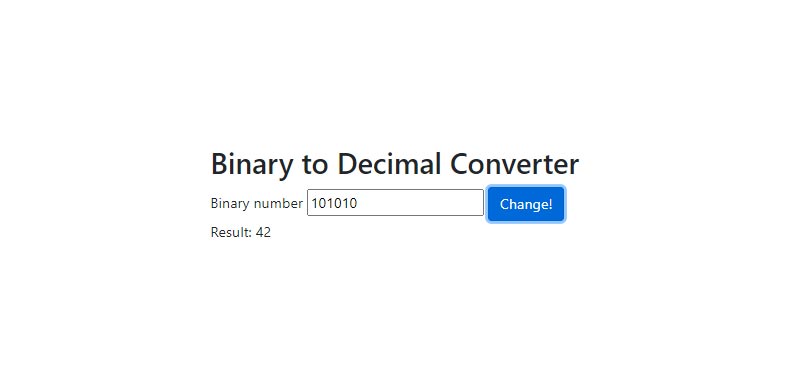 Binary To Decimal Converter App