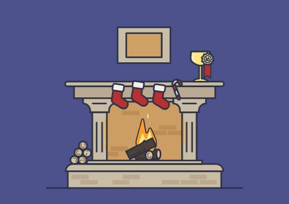 Fireplace SVG Animation