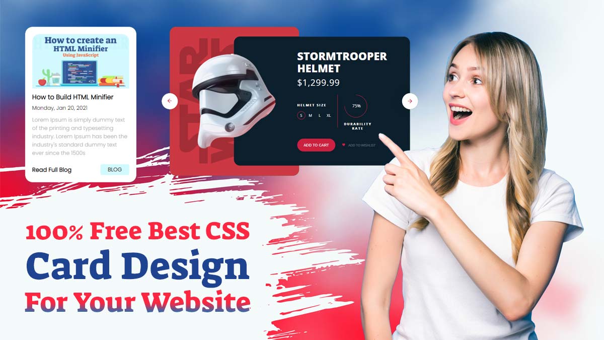 100% Free Best CSS Card Design For Your Website [ Updated ]