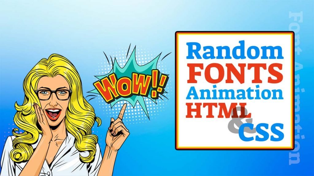 Amazing Multiple Font Animation