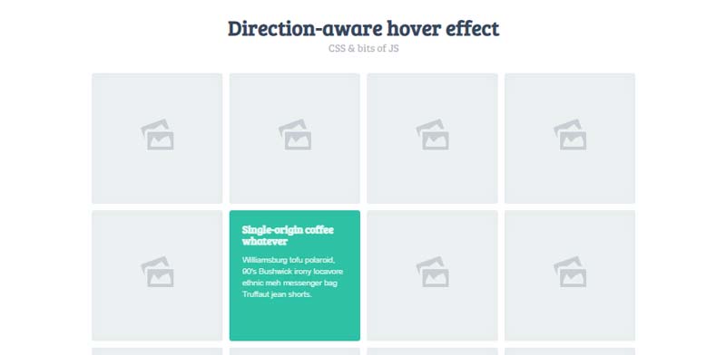 3D Direction-aware hover effect