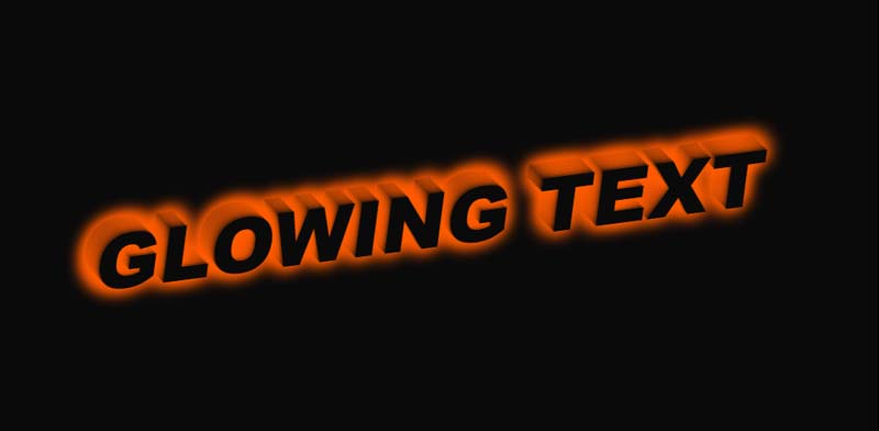 3d css glowing text effect