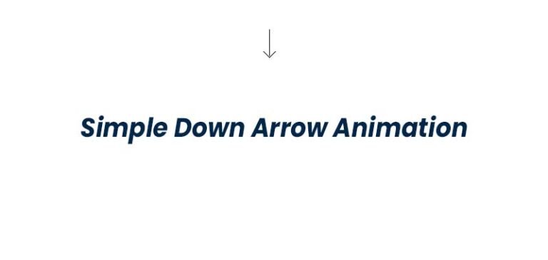 15+ Scroll Down Arrow Animation CSS Examples [ New Designs ]