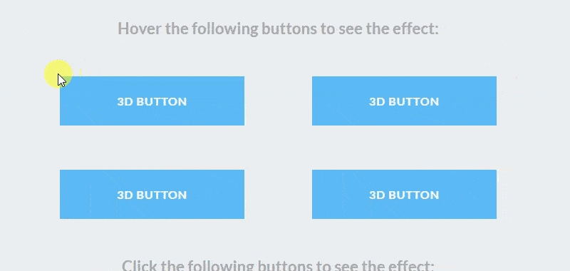 20+ CSS 3D Button Design Example [ CSS Button ]