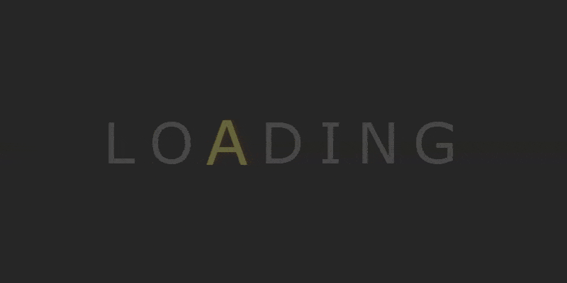 glowing loading animation