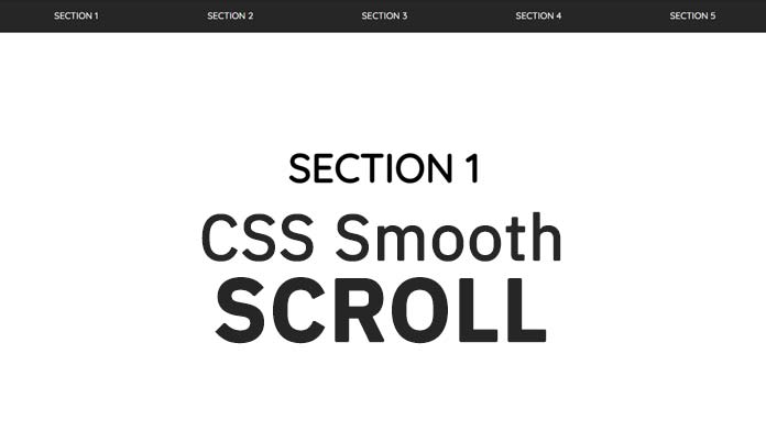 smooth scroll css