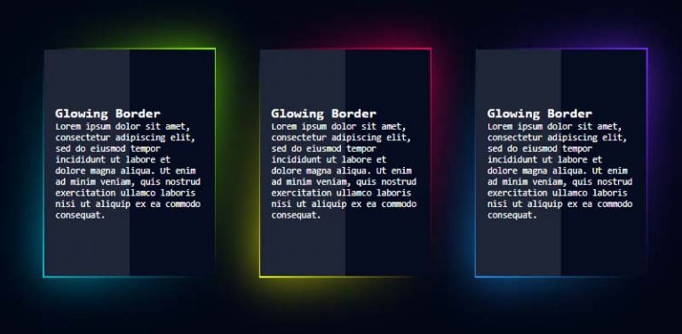 25+ Css Glowing Effect [ These effects blow your ? mind ]