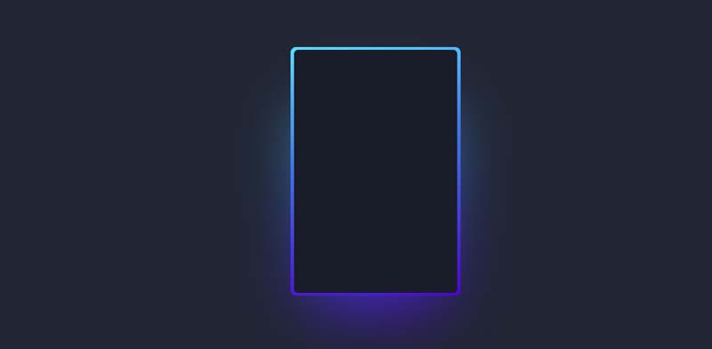 CSS glowing magic card