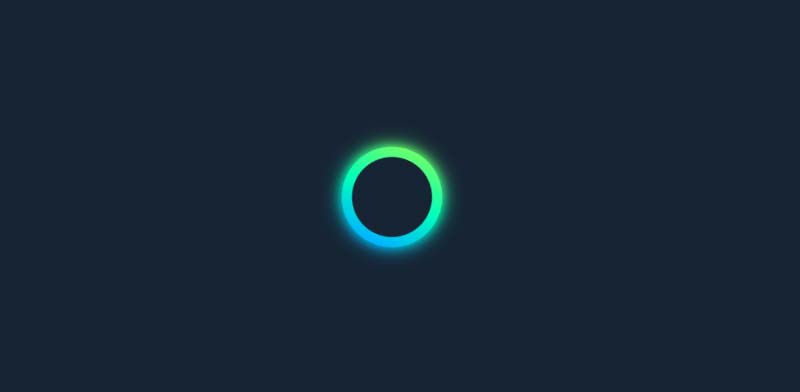 glowing ring animation