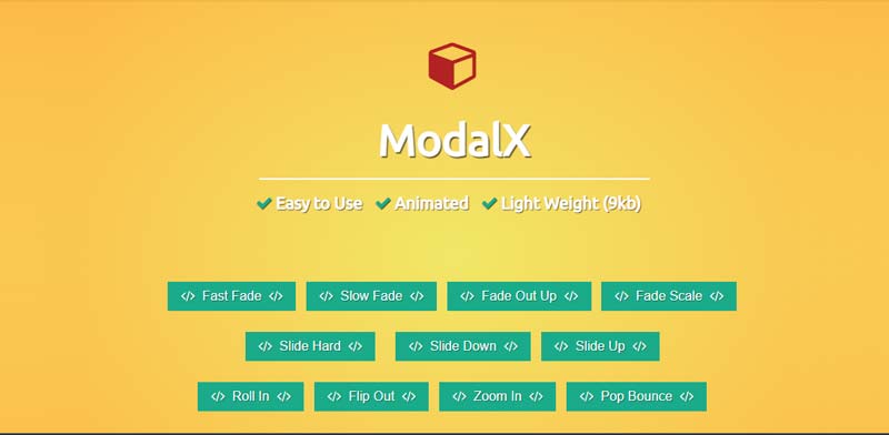 ModalX Animated Modal