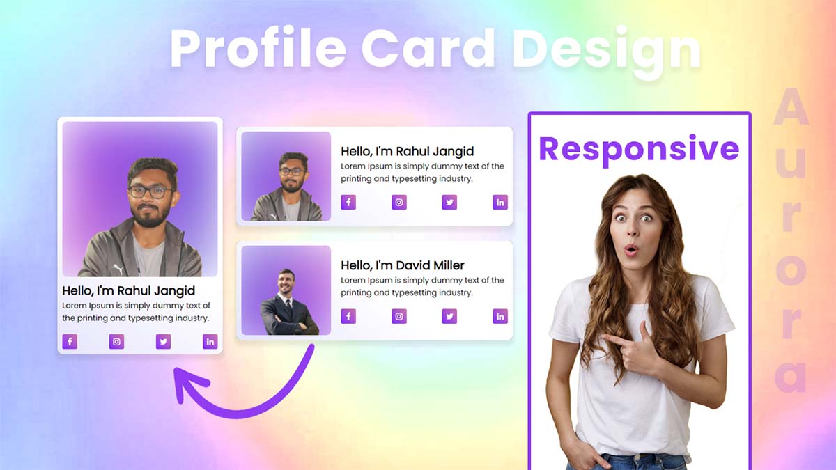 How To Create The Ui Profile Card Design Using Html A - vrogue.co
