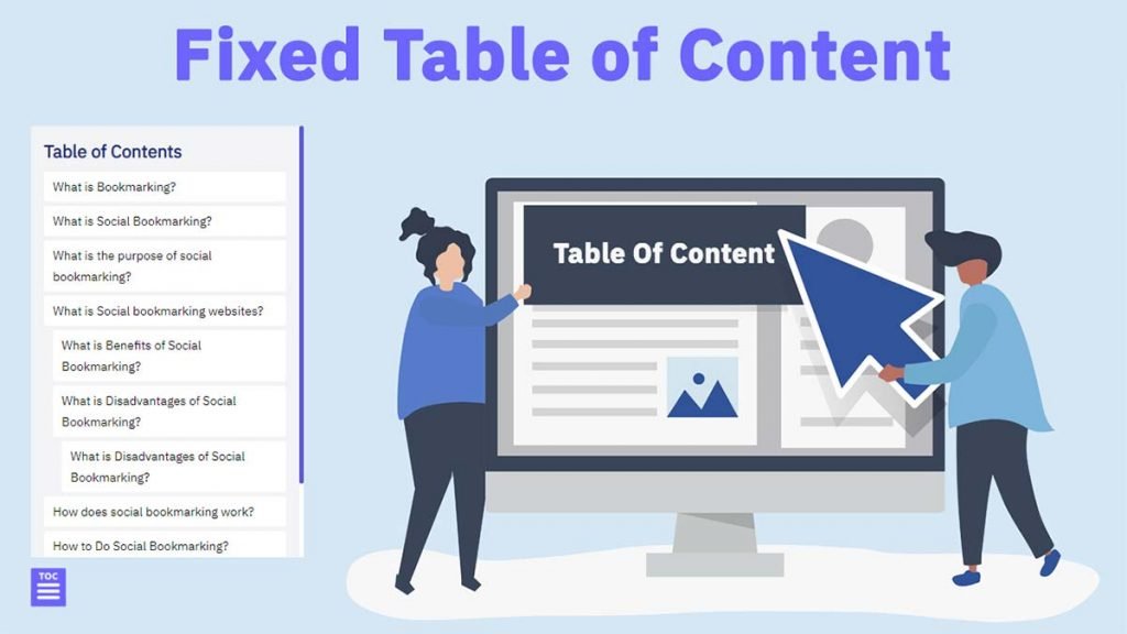 Fixed Table of Contents Design | Fixed TOC Design