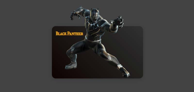 Black Panther Card Hover Effect image