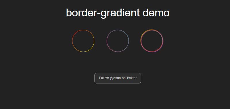 Border gradient circle animation
