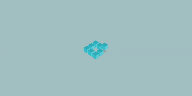 CSS Loading Cubes Animation gif